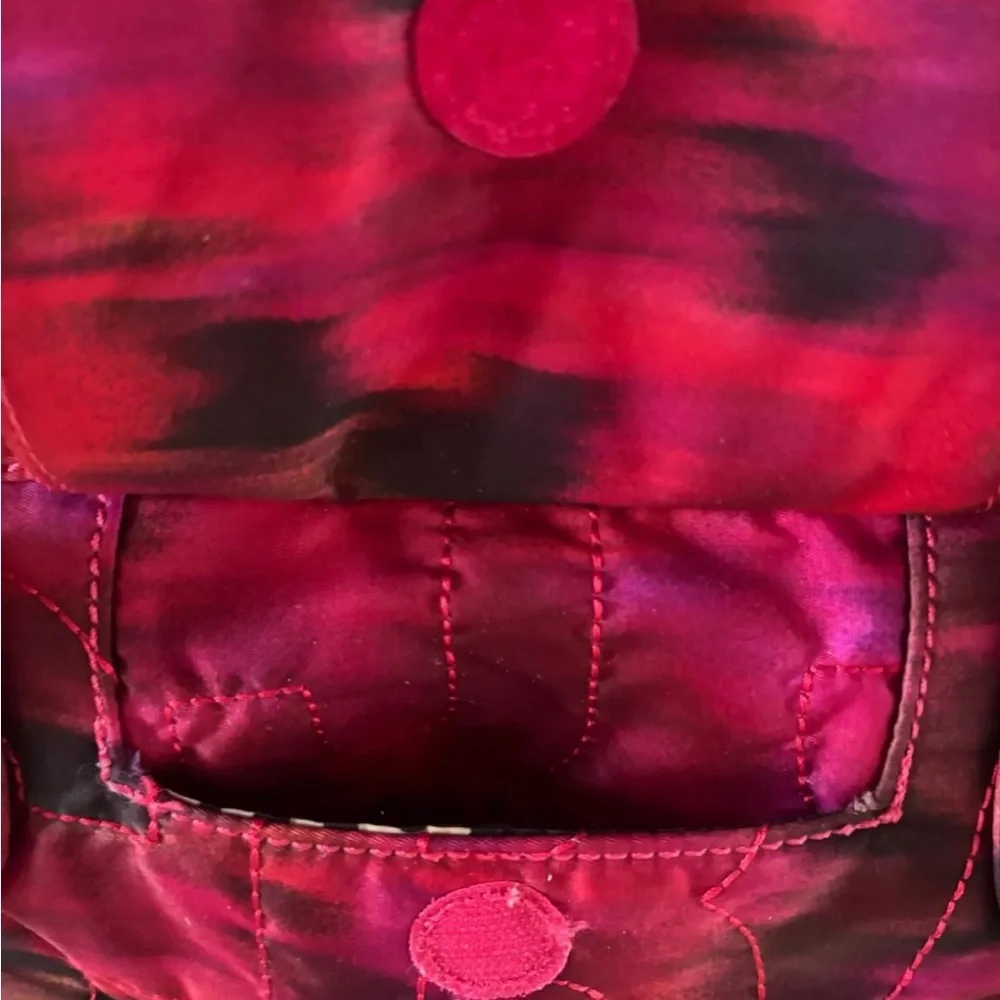 Marc By Marc Jacobs Quilted Pink Red Laptop Bag with Adjustable Strap